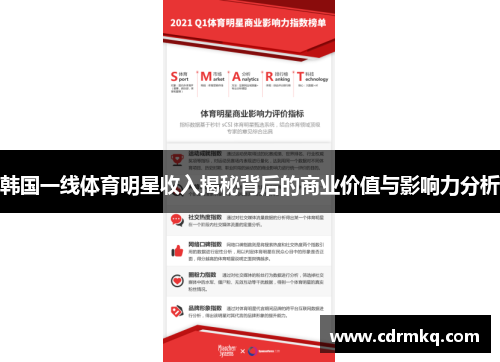 韩国一线体育明星收入揭秘背后的商业价值与影响力分析